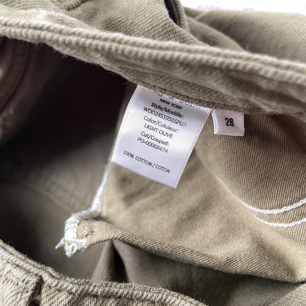 Rag & Bone Jean Shorts Womens 28 (32x2) Light Olive Green Cutoff Frayed - Picture 11 of 16